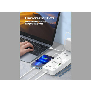 چند راهی برق 3 سوکت، 3 یو اس بی و 1 تایپ سی الدنیو LDNIO SC5415 Power Strip With USB Port