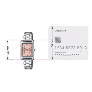 مقایسه ابعاد  کاسیو Casio مدل LTP-1234DD-4ADF