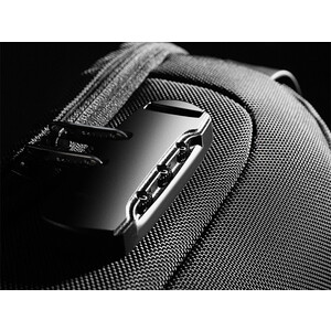 کیفیت کوله تک بند ضد سرقت بانگه دارای پورت شارژ  USB 3.0 با سایز 18x10x34 سانتی متر  BANGE 22085 Oxford Cloth Sling Chest Bag USB External Charging Port