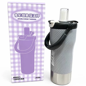 شیکر فلزی پرو اسپورتز Pro Sports مدل DOUBLE DRINK THERMOS ظرفیت 800ml