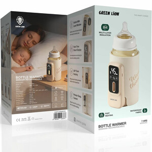 گرم کن شیشه شیر گرین لاین Green Lion مدل GL-MW5 شارژی