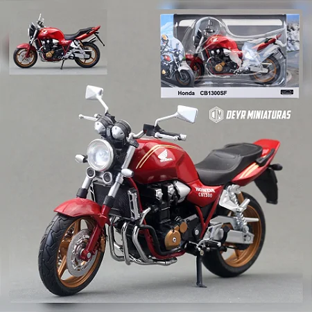 ماکت فلزی موتور هوندا مدل cb1300 رنگ زرشکی