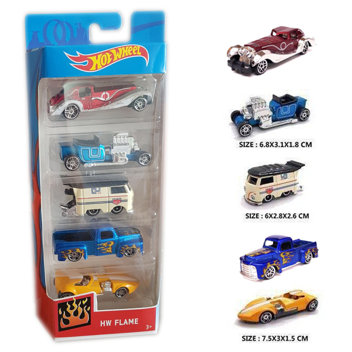 ماشین بازی فلزی هات ویلز مجموعه ۵ عددی