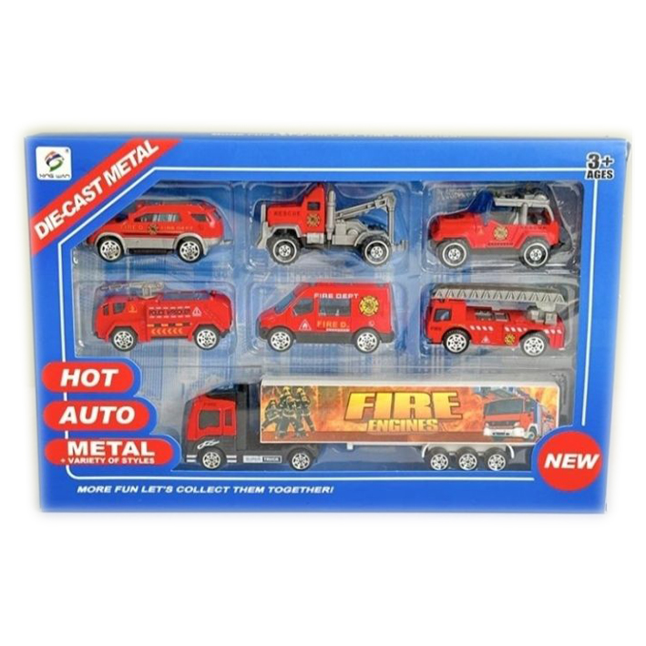 ست فلزی ۷ عددی ماشین آتش نشانی