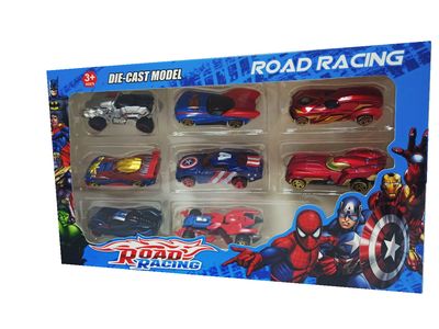 ماشین  بازی هات ویلز فلزی اونجز مجموعه 8 عددی سری B