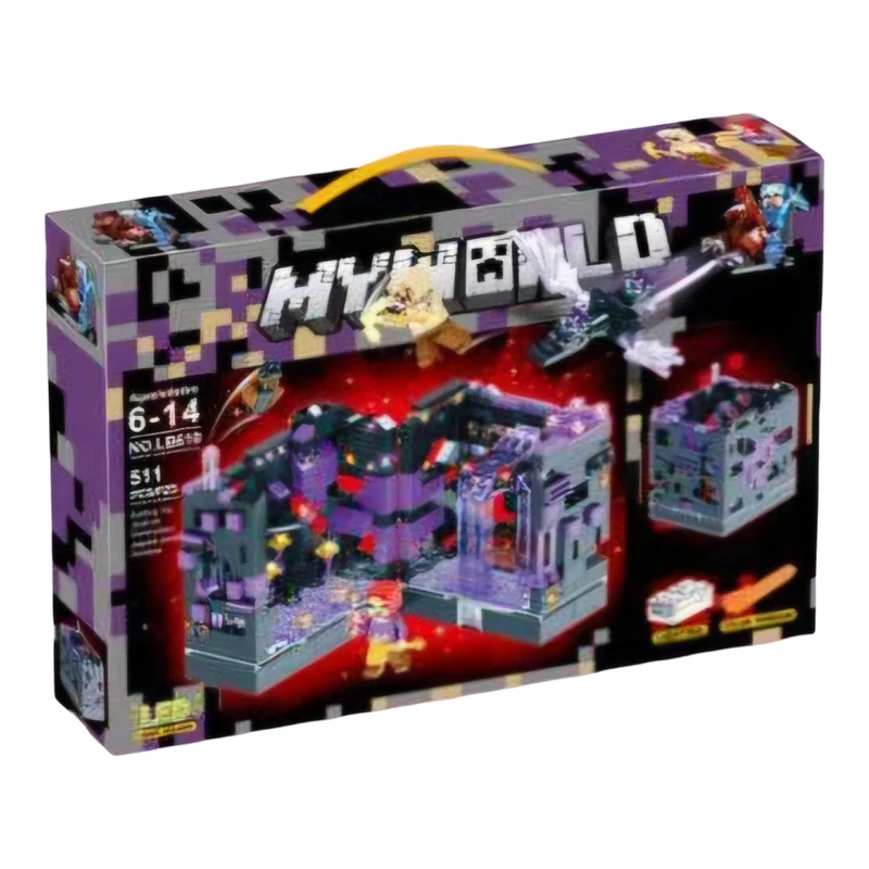 ساختنی مدل شهر سایه - ماینکرافت 511 قطعه چراغدار