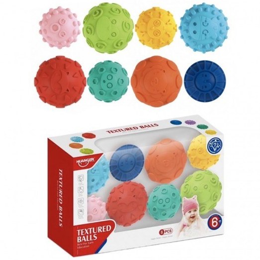 توپ حسی 8 عددی سیلیکونی نوزاد Huanger