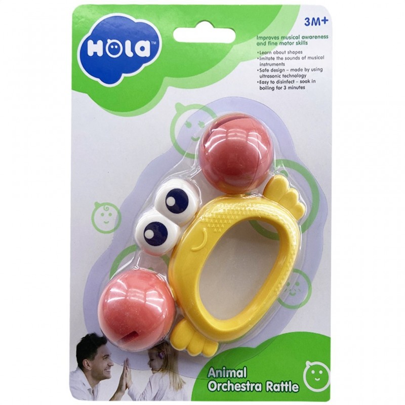 جغجغه و دندان گیر  هالی طرح خرچنگ