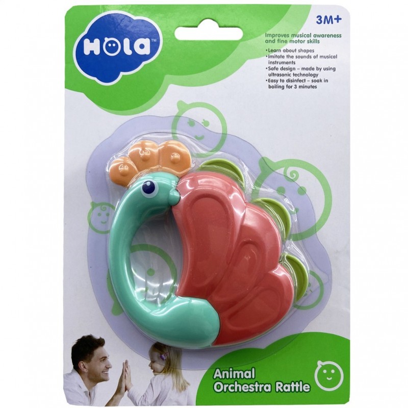 جغجغه و دندان گیر  هالی طرح طاووس