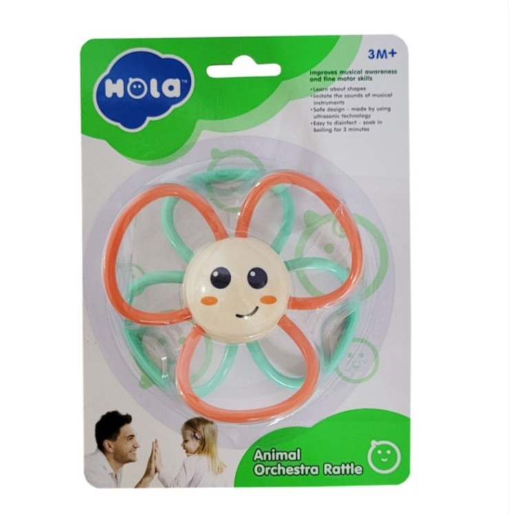 جغجغه و دندان گیر  هالی طرح گل