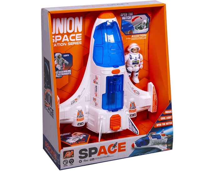 شاتل فضایی موزیکال دودزا با فضانورد