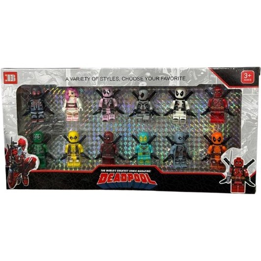 فیگور لگویی  ددپول پک 12 عددی با سلاح وارداتی