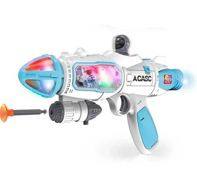 اسباب بازی تفنگ موزیکال فضایی دودزا باتری خور