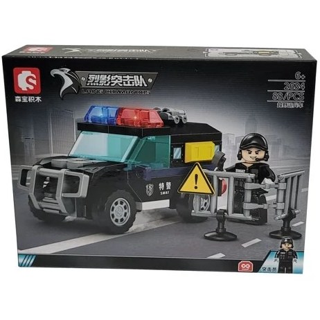 لگو ماشین پلیس ویژه 88 قطعه ای کد 2634