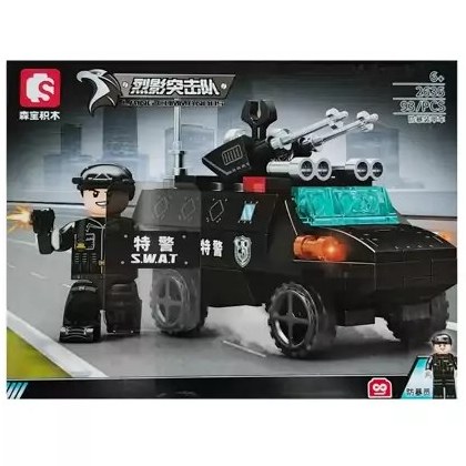 لگو ماشین  پلیس ویژه 93 قطعه ای کد 2633