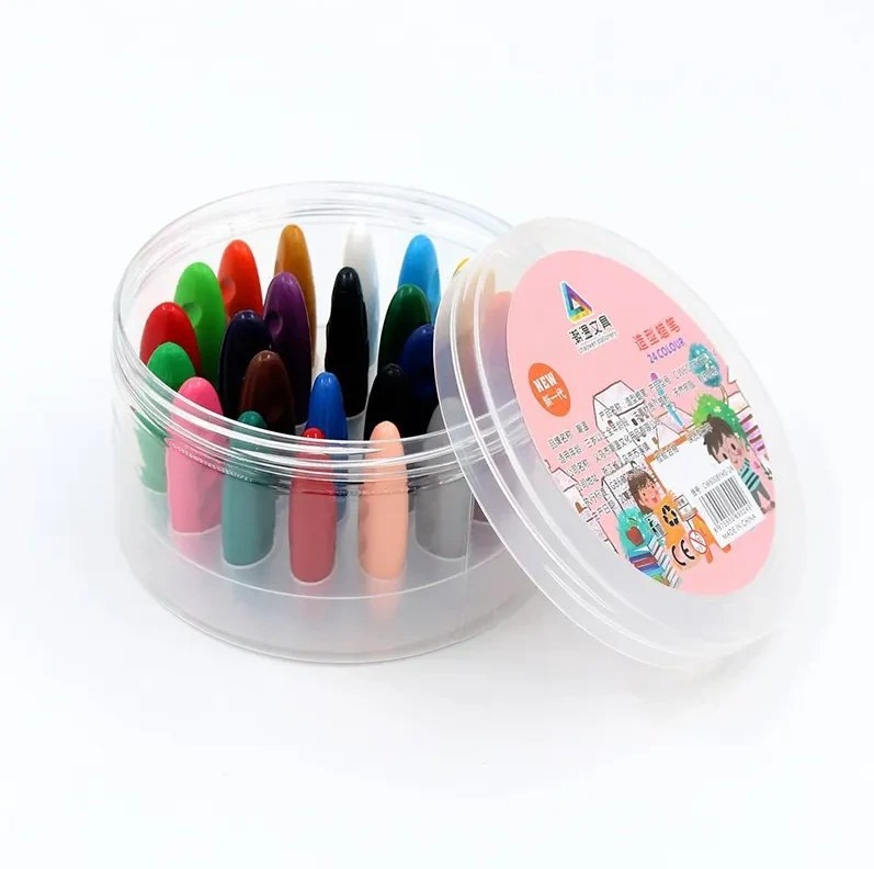 مداد شمعی (پاستل) نانو ضد آب 24 رنگ برند MBT