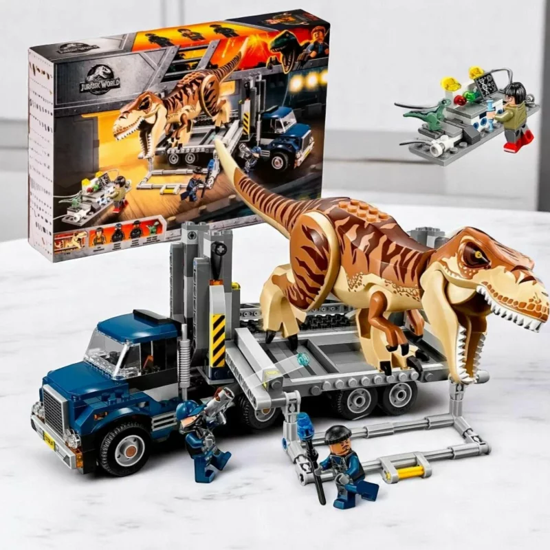 لگو ژوراسیک پارک کامیون حمل تیرکس 638 تکه