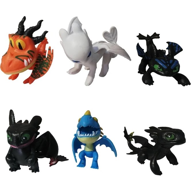 فیگور مدل اژدها سواران مجموعه 6 عددی