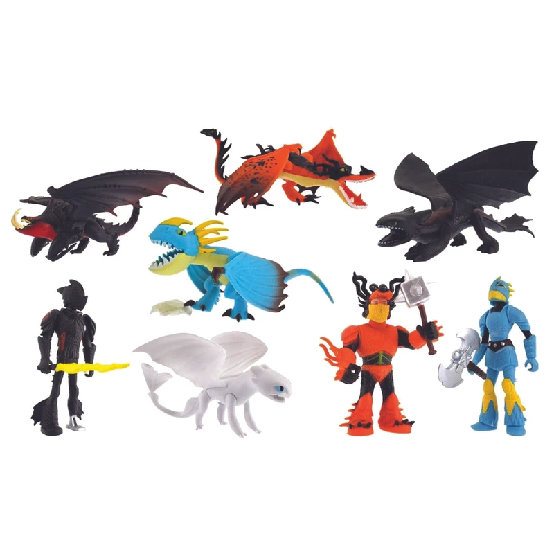 فیگور مدل مربی اژدها بسته 8 عددی