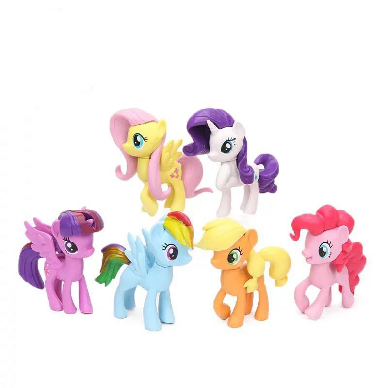 فیگور مدل اسب پونی بزرگ مجموعه 6 عددی