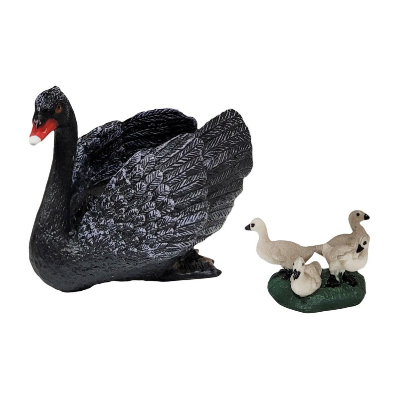 فیگور قو  سیاه جوجه دار