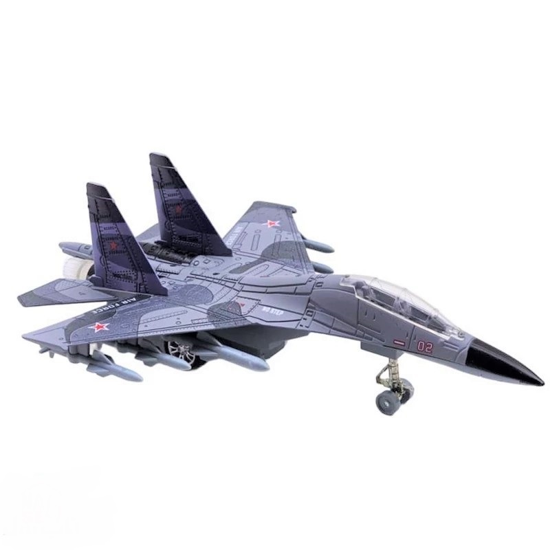 ماکت هواپیما مدل جت جنگنده سوخو موزیکال چراغدار SUKHOI SU-30MKK