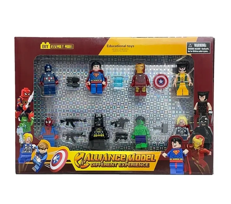 ست لگو شخصیت ۸ عددی قهرمانان مارول و دی سی