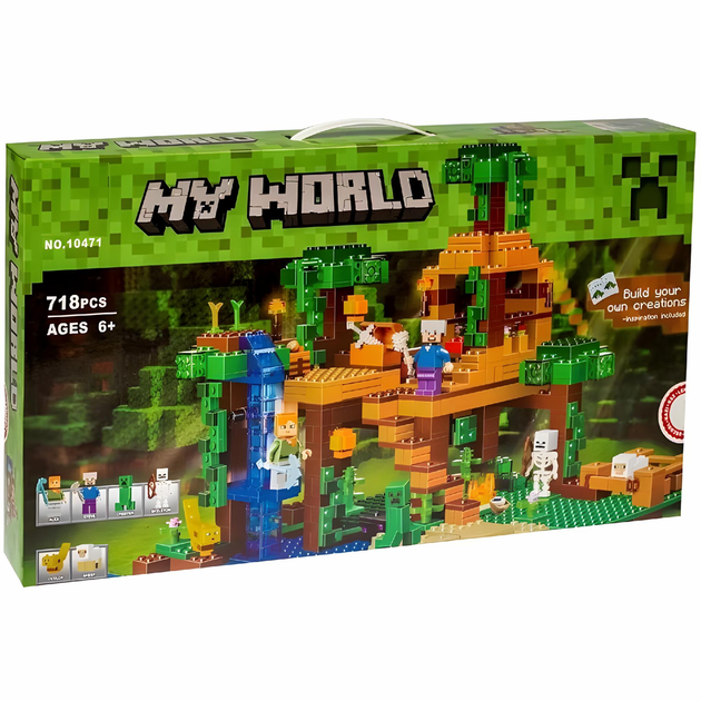 لگو ساختنی مدل ولج بزرگ با آبشار طرح ماینکرافت کد 10471