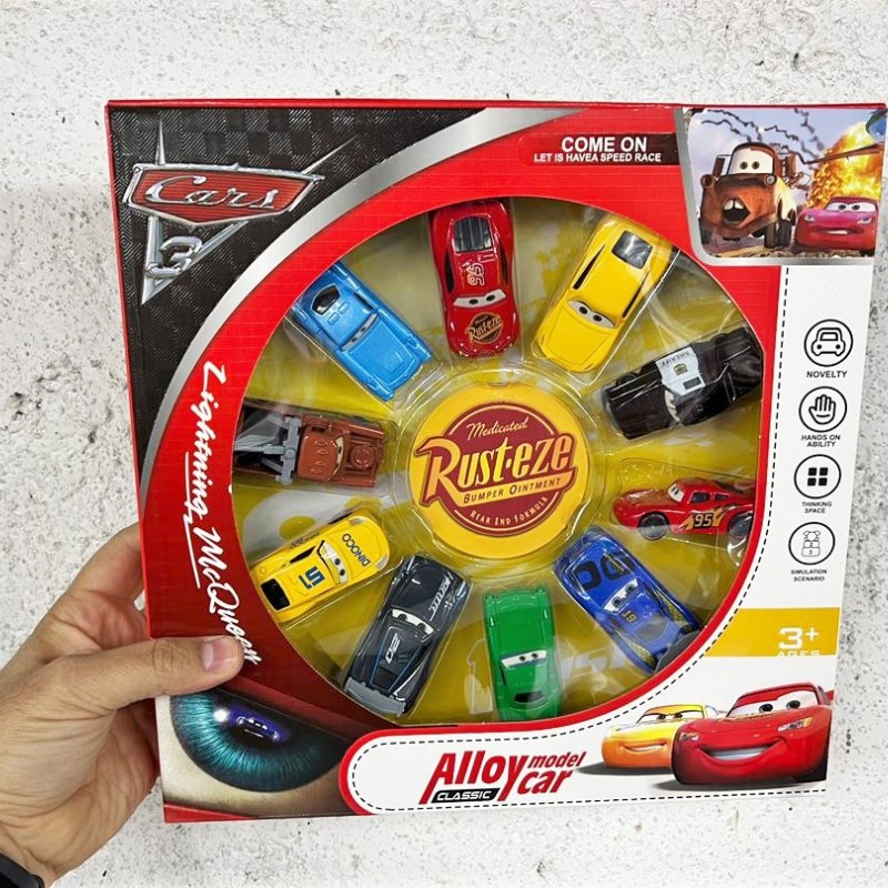 ست ماشین  فلزی مک کویین مجموعه 9 عددی