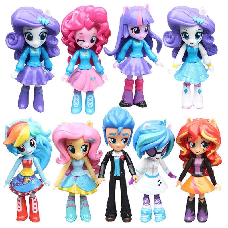 اکشن فیگور مدل دختر پونی  Equestria Girls بسته 9 عددی