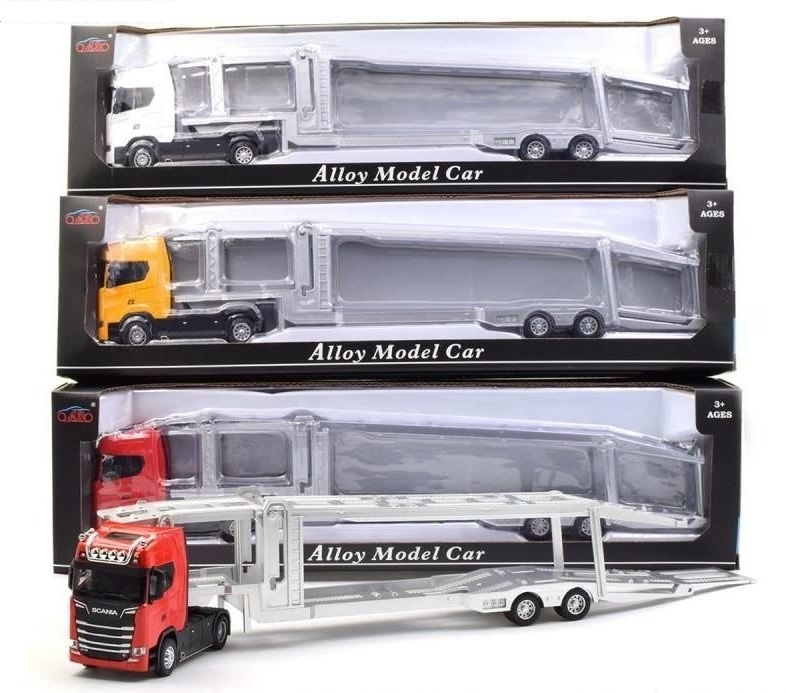 ماشین فلزی کامیون اسکانیا حمل خودرو