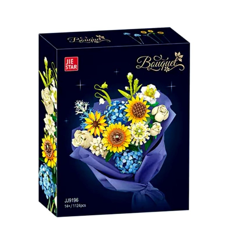 لگو دسته گل تزئینی LEGO Bouquet مدل JIE STAR 9196