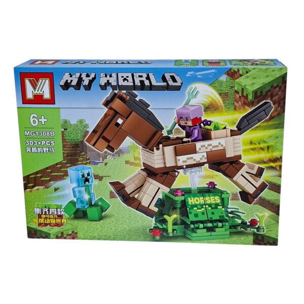 لگو ماینکرافت MY WORLD اسب 303 قطعه ای کد 1308B