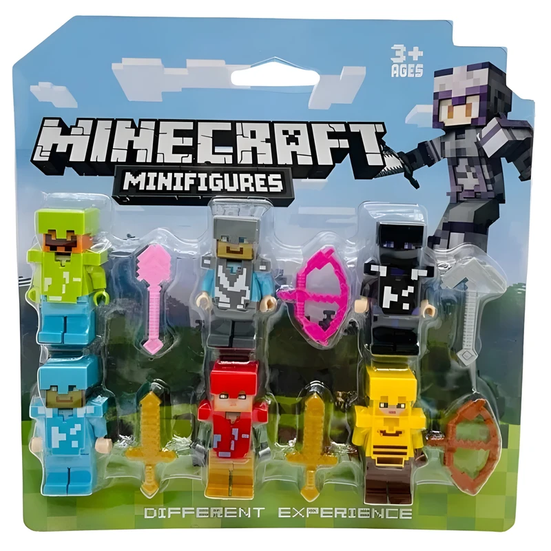 ساختنی لگو فیگور ماینکرافت مجموعه 6 عددی