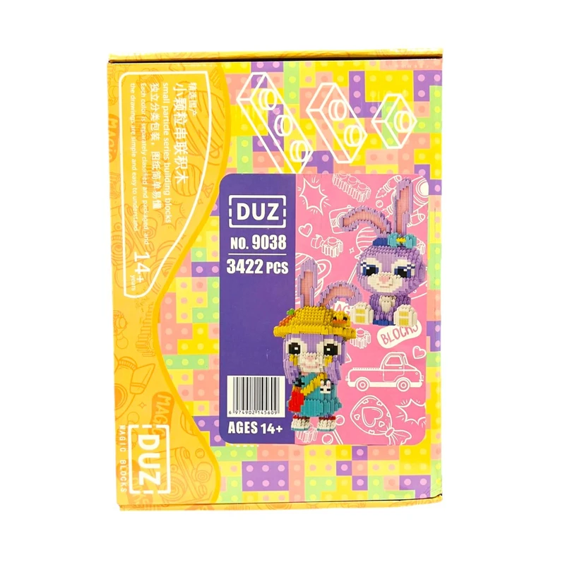 ساختنی  بریکس 3422 تکه مدل خرگوش 2 عددی کد NO.9038