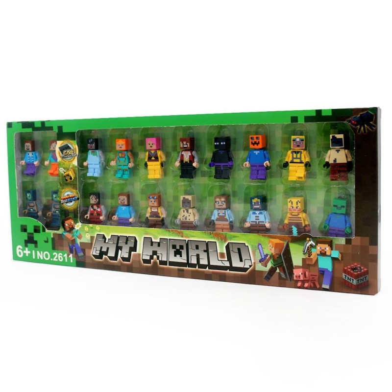 لگو شخصیت ماینکرافت ( Minecraft ) مجموعه 20 عددی کد 2611