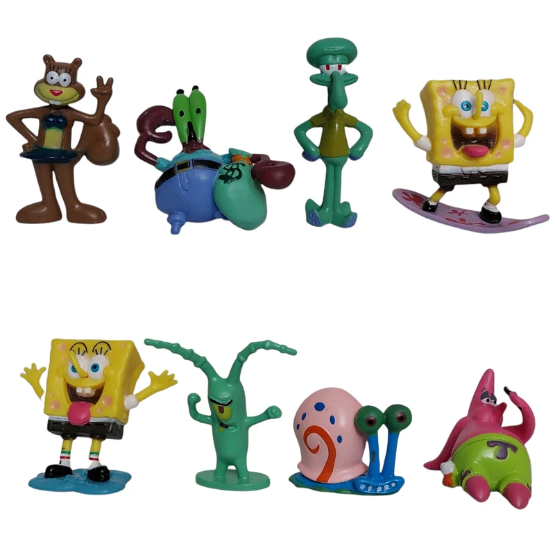 فیگور مدل باب اسفنجی مجموعه 8 عددی