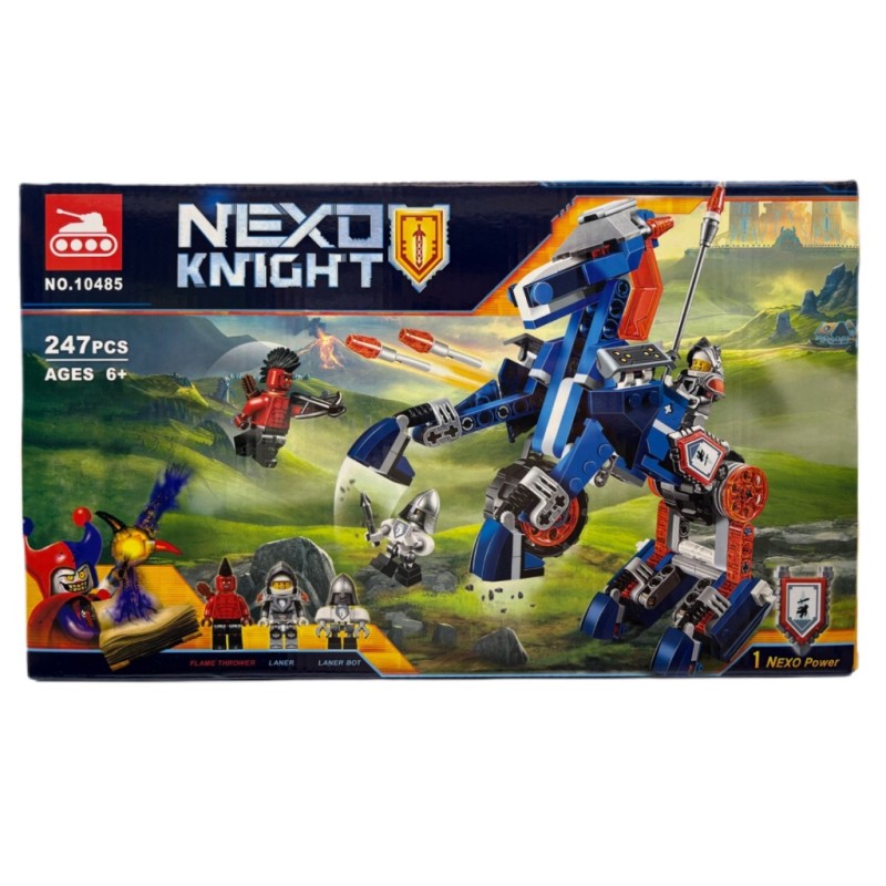 لگو ساختنی nexo knight مدل شوالیه با اسب مکانیکی تبدیل شونده کد 10485