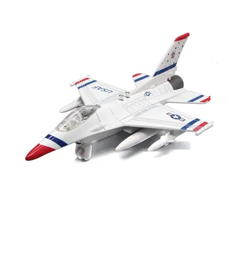 هواپیما فلزی موزیکال مدل جنگی F16 خارجی