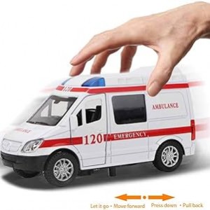 ماشین بازی آمبولانس بنز چراغ‌دار و صدادار