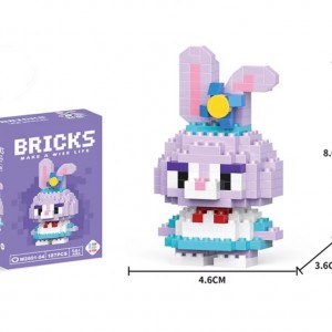 ساختنی جیسی بریکس طرح خرگوش بنفش