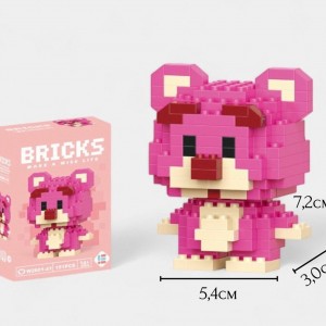 ساختنی جیسی بریکس مدل خرس صورتی