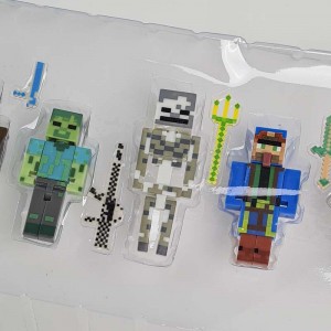 مینی فیگور 8 عددی ماینکرفت با سلاح MINECRAFT