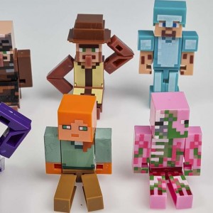 مینی فیگور 8 عددی ماینکرفت با سلاح MINECRAFT