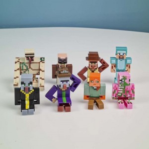 مینی فیگور 8 عددی ماینکرفت با سلاح MINECRAFT