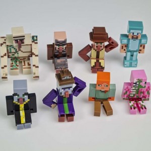 مینی فیگور 8 عددی ماینکرفت با سلاح MINECRAFT