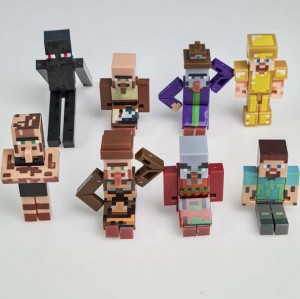 مینی فیگور 8 عددی ماینکرفت با سلاح MINECRAFT