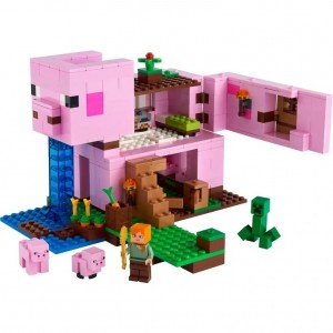 ساختنی مدل Minecraft طرح خانه خوک 490 قطعه