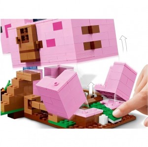 ساختنی مدل Minecraft طرح خانه خوک 490 قطعه