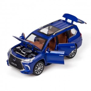ماشین فلزی لکسوس مدل LX570 موزیکال و دودزا سایز 1 به 24